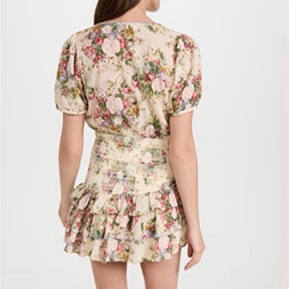 LoveShackFancy floral mini dress - Picture 3 of 4